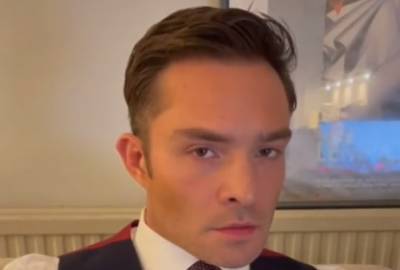Ed Westwick Joins TikTok, Brings Back Chuck Bass in His First Video - www.justjared.com