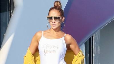 Jennifer Lopez, 51, Wears Sexy White Swimsuit With Cutouts As She Enjoys ‘Self Care Sunday’ — See Pic - hollywoodlife.com