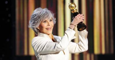 Jane Fonda Accepts Cecil B. DeMille Award at Golden Globes 2021, Joining Iconic List of Past Honorees - www.usmagazine.com