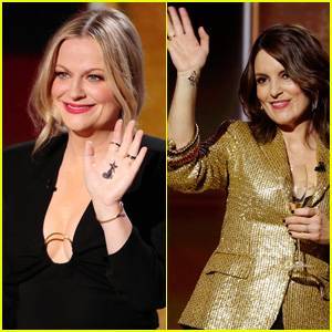 Here's Why Amy Poehler & Tina Fey Had Symbols on Their Hands During the Golden Globes - www.justjared.com - New York - Beverly Hills