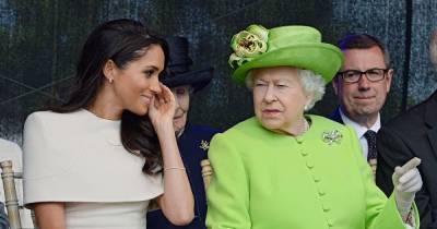 Magazine sparks fury over cartoon of Queen kneeling on Meghan Markle's neck - www.dailyrecord.co.uk - USA - George - Floyd