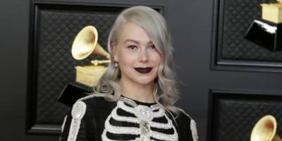 Best New Artist Nominee Phoebe Bridgers Wears A Skeleton on Her Dress For Grammys 2021 - www.justjared.com - Los Angeles