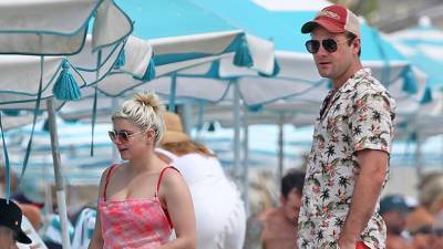 Ariel Winter Hits The Beach In A Tie-Dye Bikini Packs On PDA With BF Luke Benward - hollywoodlife.com - Santa Barbara