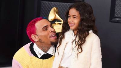 Chris Brown Debuts Full Leg Tattoos Of Kids Royalty Aeko’s Names: ‘My World On My Legs’ - hollywoodlife.com - Los Angeles