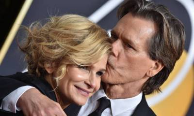 Kyra Sedgwick teases fans with passionate kiss - but it's not with husband Kevin Bacon - hellomagazine.com