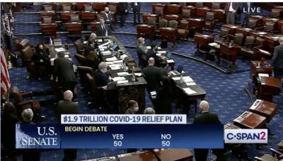 Senate Advances $1.9 Trillion Covid-19 Relief Bill; Kamala Harris Casts Tie-Breaking Vote To Start Debate - deadline.com