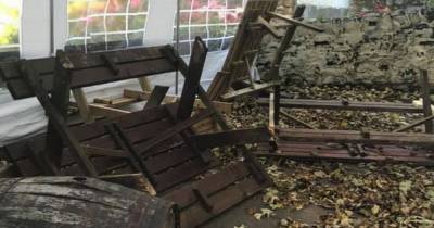 'Selfish' yobs wreck Scots beer garden after 'throwing illegal lockdown party' - www.dailyrecord.co.uk - Scotland