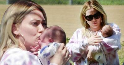 Hilary Duff plants a kiss on baby Mae's forehead during trip to park - www.msn.com - Los Angeles - California