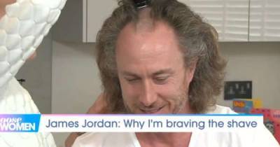 Strictly star James Jordan shaves his long hair off live on Loose Women for charity - www.msn.com - Jordan
