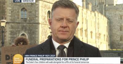 Good Morning Britain viewers slam 'disrespectful' man advertising disco site during Prince Philip tribute - www.ok.co.uk - Britain