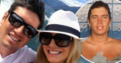 Vernon Kay and Tess Daly cuddle up in throwback holiday snaps - www.msn.com
