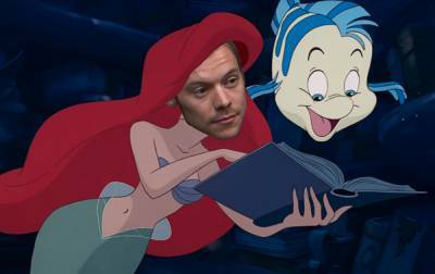 These Leaked Photos Of Harry Styles Dressed As The Little Mermaid Are HOT! - perezhilton.com