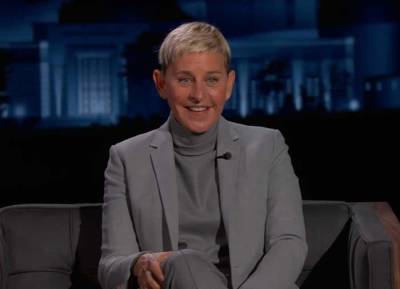 Ellen off the hook on ‘toxic behaviour’ questions in easy Jimmy Kimmel interview - evoke.ie