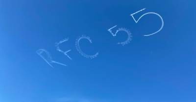 Australian Rangers fans celebrate title in style as '55' sky writing towers over Sydney Harbour - www.dailyrecord.co.uk - Australia - Scotland