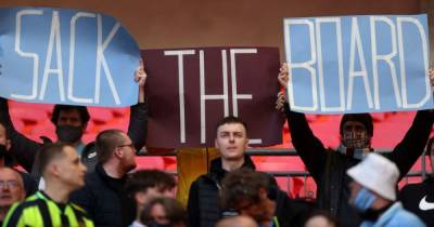 Man City fans protest against club board at Wembley after European Super League plans - www.manchestereveningnews.co.uk - Manchester