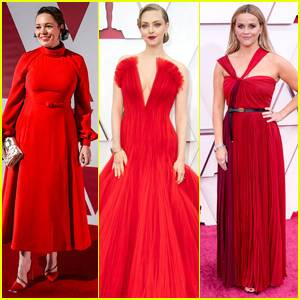 Amanda Seyfried, Olivia Colman & Reese Witherspoon Go Bold in Red for the 2021 Oscars! - www.justjared.com