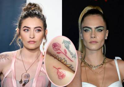 Paris Jackson & Cara Delevingne Debut Matching Tattoos -- Years After Sharing A Public Makeout! - perezhilton.com