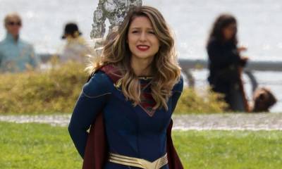 Melissa Benoist's Supergirl Looks Like She's in Trouble in New Set Photos - www.justjared.com - Canada - state Maine