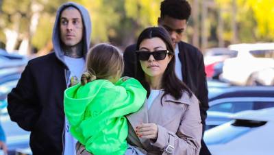 Kourtney Kardashian Cuddles With Son Reign, 6, In New Pics Amid Travis Barker Romance - hollywoodlife.com - Utah - county Travis