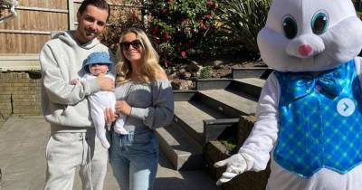 Dani Dyer pulls out all the stops for son Santiago's first Easter with bunny visit and adorable outfits - www.ok.co.uk - city Santiago