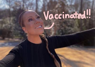 Mariah Carey Belts Famous High Note While Getting COVID Vaccine! - perezhilton.com