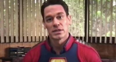 John Cena suits up as Suicide Squad's Peacemaker for an interview and James Gunn has the BEST reaction to it - www.pinkvilla.com