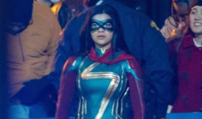 Iman Vellani Spotted in Official 'Ms. Marvel' Costume in New Set Photos! - www.justjared.com - state Georgia - city Atlanta, state Georgia