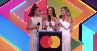 Little Mix break down as they thank Jesy Nelson during acceptance speech after winning Best Group at The Brits - www.ok.co.uk - Britain