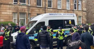 Outlander star Sam Heughan shares disgust at scenes of immigration raid in Glasgow Southside - www.dailyrecord.co.uk - Britain