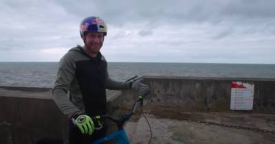Scottish stunt rider Danny MacAskill breaks a part of Blackpool's famous seafront - www.dailyrecord.co.uk - Scotland