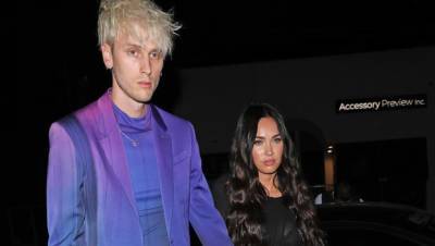 Megan Fox Celebrates 35th Birthday In Red Bra Matching Suit With Machine Gun Kelly — See Pics - hollywoodlife.com - Los Angeles