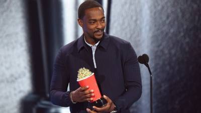 Anthony Mackie Reflects on 'Very Hard' Year During Acceptance Speech at 2021 MTV Movie & TV Awards - www.etonline.com - Los Angeles - county Wilson