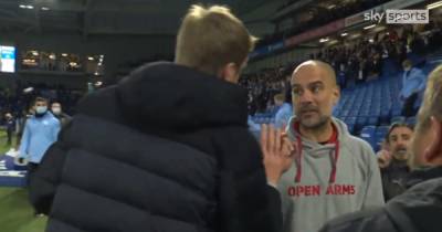 Graham Potter apologises to Pep Guardiola and Man City for moment in Brighton match - www.manchestereveningnews.co.uk - Manchester - city Brighton