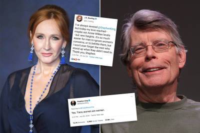 Stephen King says J.K. Rowling ‘canceled’ him after he supported trans women - nypost.com
