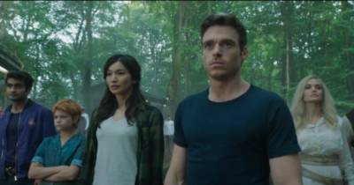 Fans go wild for hunky Richard Madden as he gets up close to his co-star on new Marvel Eternals trailer - www.dailyrecord.co.uk - Scotland