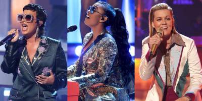 Demi Lovato, H.E.R., & Brandi Carlile Perform an Elton John Tribute at iHeartRadio Music Awards 2021 (Video) - www.justjared.com - Los Angeles