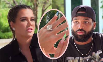 Khloé Kardashian Ditches MASSIVE Diamond Engagement Ring Amid Latest Tristan Thompson Scandal! Look! - perezhilton.com