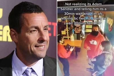 Adam Sandler has hilarious response to being turned away from IHOP - nypost.com - city Sandler