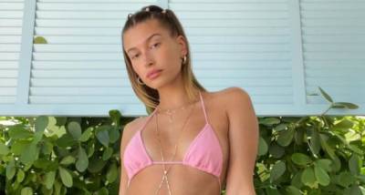 Hailey Bieber slips into a petite pink bikini and completes her look with USD 30,000 worth of jewellery - www.pinkvilla.com