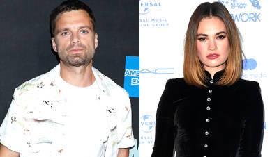 Sebastian Stan Lily James: See First Pics Of Them As Tommy Lee Pamela Anderson For New Series - hollywoodlife.com