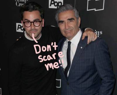 Dan Levy Sets The Record Straight After Fan Claims His Dad Eugene Levy Died! - perezhilton.com - county Levy
