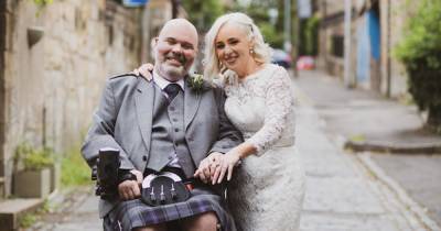 Scots couple marry after husband's MND diagnosis kept them apart during lockdown - www.dailyrecord.co.uk - Scotland