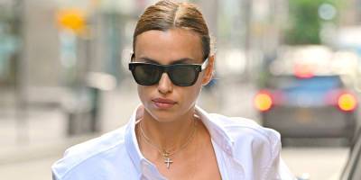Irina Shayk Plays Peek-A-Boo With Her Bra While Out in NYC - www.justjared.com - France - New York