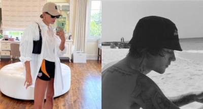 Hailey Bieber snaps husband and 'baby' Justin Bieber sunbathing; Flaunts her chic outfit of the day - www.pinkvilla.com