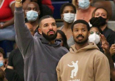 Drake And Michael B. Jordan Cheer On LeBron James’ Son At High School Basketball Game - etcanada.com - Jordan - county Eagle
