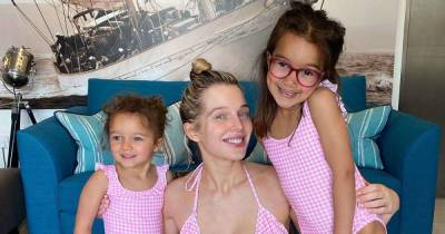Helen Flanagan twins with her three children in matching stripes - www.msn.com