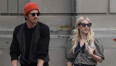 Emma Roberts Partner Garrett Hedlund Share Kiss On Rare Outing With Son Rhodes, 6 Mos. - hollywoodlife.com - Boston