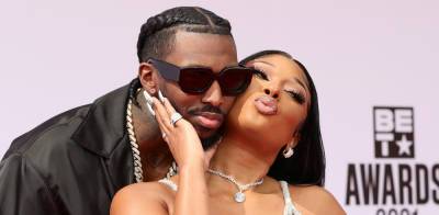 Megan Thee Stallion Cozies Up to Boyfriend Pardison Fontaine at BET Awards 2021 - www.justjared.com - Los Angeles