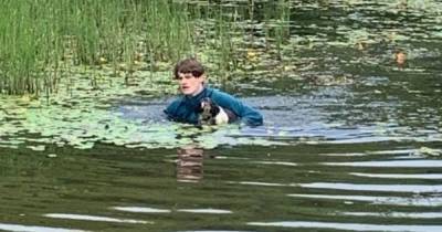 Scots teenager saves drowning dog from lake while on holiday in Wales - www.dailyrecord.co.uk - Scotland - county Valley - county Woods - Indiana