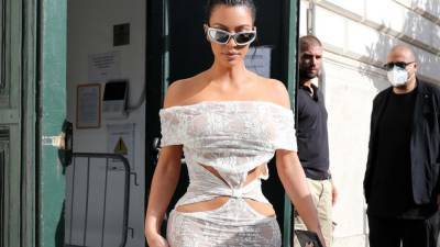 Kim Kardashian Wears Lace Cut-Out Dress for Visit to the Vatican With Kate Moss - www.etonline.com - Vatican - city Vatican